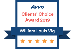 10 Avvo client's choice award William Louis Vig